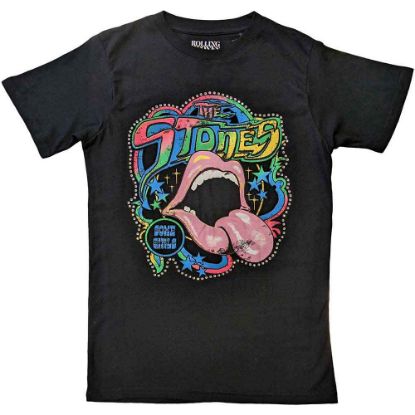 Picture of The Rolling Stones Unisex T-Shirt: Some Girls Neon Tongue Embellished