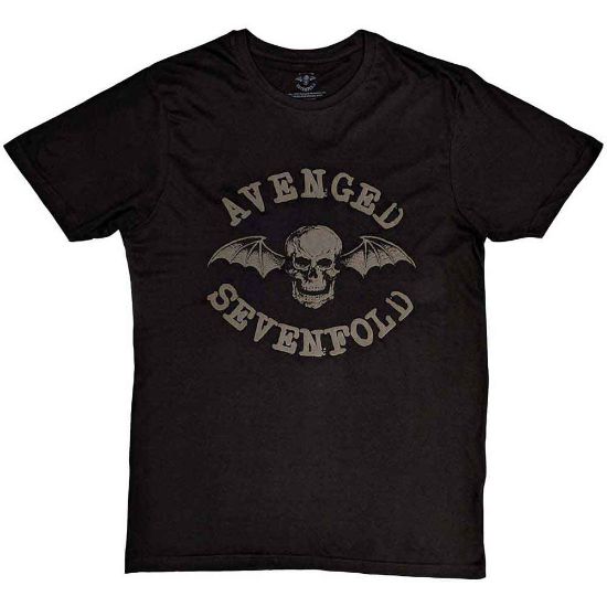 Picture of Avenged Sevenfold Unisex T-Shirt: Classic Deathbat Hi-Build