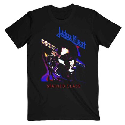 Picture of Judas Priest Unisex T-Shirt: Stained Class Purple Mixer