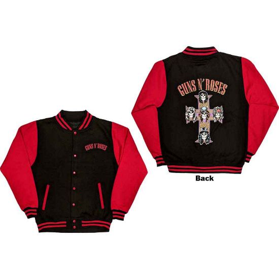 Picture of Guns N' Roses Unisex Varsity Jacket: Appetite For Destruction (Back Print)