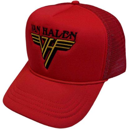 Picture of Van Halen Unisex Mesh Back Cap: Text & Yellow Logo