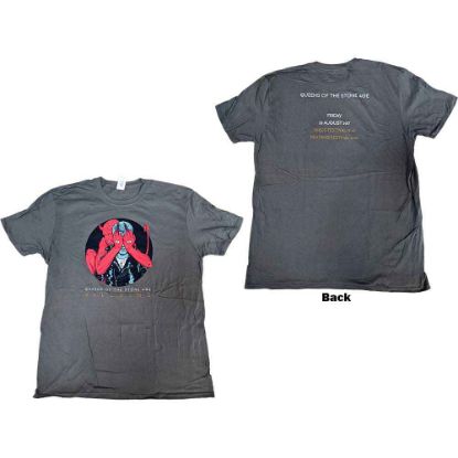 Picture of Queens Of The Stone Age Unisex T-Shirt: Villains R&L 2017 Ex-Tour Back Print (Small)
