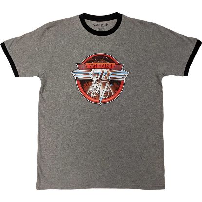 Picture of Van Halen Unisex Ringer T-Shirt: Circle Logo