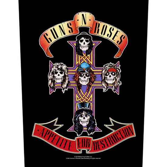 Picture of Guns N' Roses Back Patch: Appetite for Destruction