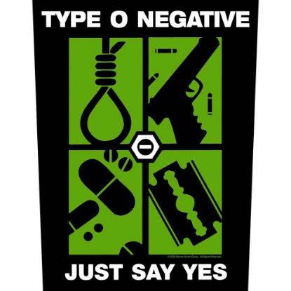 Picture of Type O Negative Back Patch: Just Say Yes