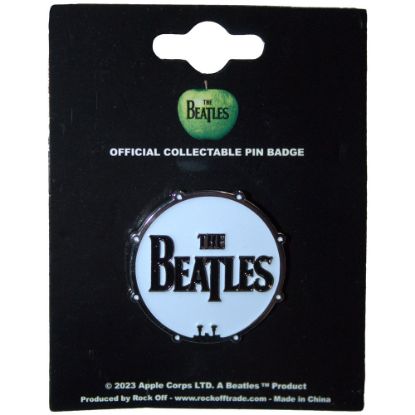 Picture of The Beatles Pin Badge: Drum Logo