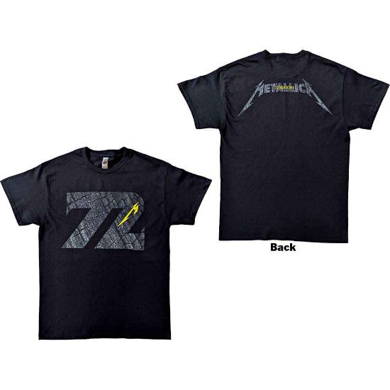 Picture of Metallica Unisex T-Shirt: 72 Seasons Charred Logo Back Print