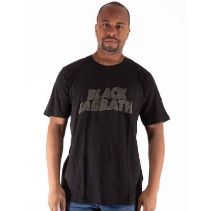 Picture of Black Sabbath Unisex T-Shirt: Wavy Logo Hi-Build
