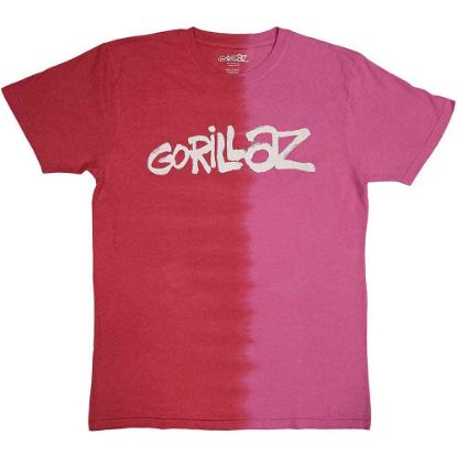 Picture of Gorillaz Unisex T-Shirt: Two-Tone Brush Logo Wash Collection