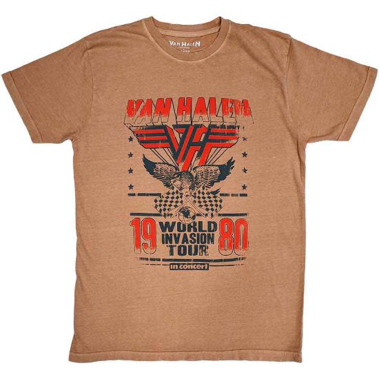 Picture of Van Halen Unisex T-Shirt: World Invasion Distressed