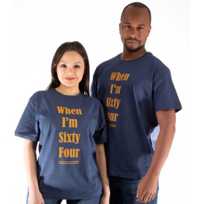 Picture of The Beatles Unisex T-Shirt: When I'm Sixty Four Back Print