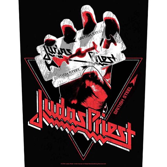 Picture of Judas Priest Back Patch: British Steel Vintage