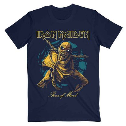 Picture of Iron Maiden Unisex T-Shirt: Piece of Mind Gold Eddie