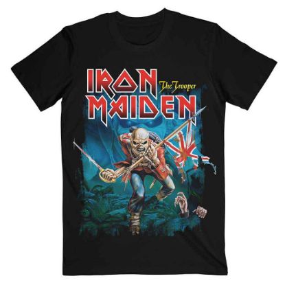 Picture of Iron Maiden Unisex T-Shirt: Trooper Eddie Large Eyes