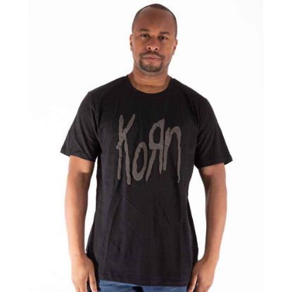 Picture of Korn Unisex T-Shirt: Logo Hi-Build