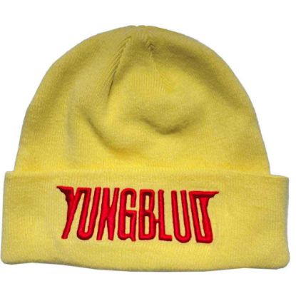 Picture of Yungblud Unisex Beanie Hat: Red Logo