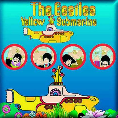 Picture of The Beatles Fridge Magnet: Yellow Submarine Portholes