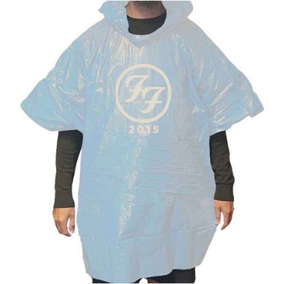 Picture of Foo Fighters Unisex Poncho: Black FF (Ex-Tour)