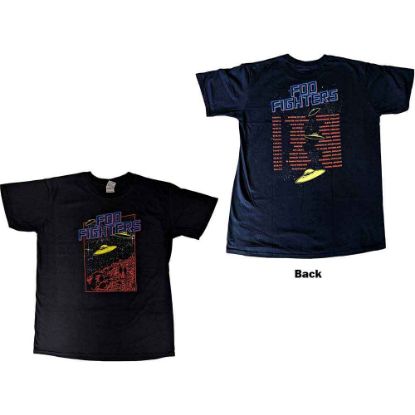 Picture of Foo Fighters Unisex T-Shirt: UFOS 2015 European Tour Ex-Tour Back Print (Small)
