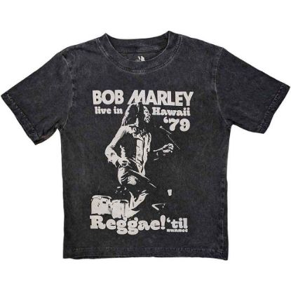 Picture of Bob Marley Kids T-Shirt: Hawaii Snow Wash Wash Collection (3-4 Years)