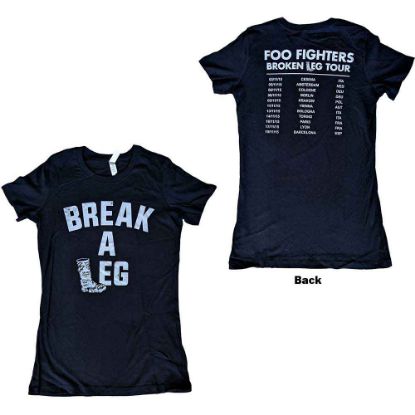 Picture of Foo Fighters Ladies T-Shirt: Break A Leg Ex-Tour Back Print