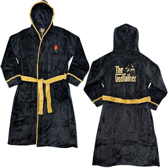 Picture of The Godfather Unisex Bathrobe: Rose & Logo  (Medium - Large)