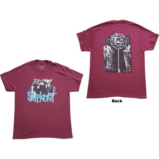 Picture of Slipknot Unisex T-Shirt: Goat Logo Demon Back Print