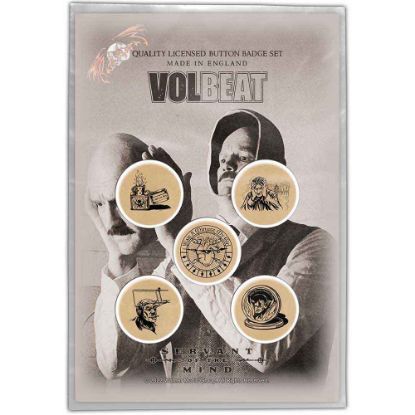 Picture of Volbeat Button Badge Pack: Servant Of The Mind