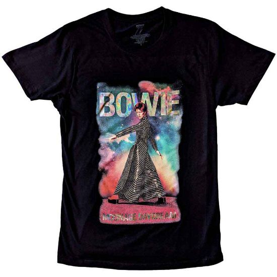 Picture of David Bowie Unisex T-Shirt: Moonage 11 Fade Embellished