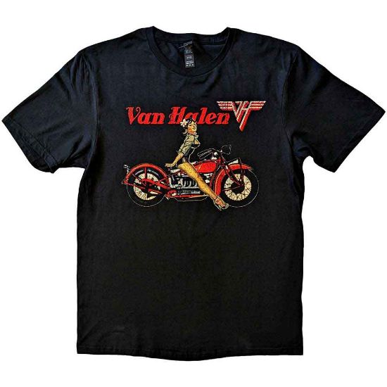 Picture of Van Halen Unisex T-Shirt: Pin-up Motorcycle