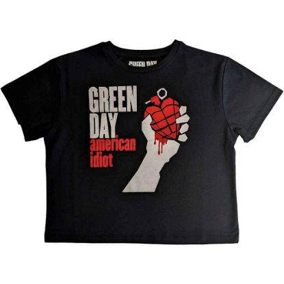 Picture of Green Day Ladies Crop Top: American Idiot