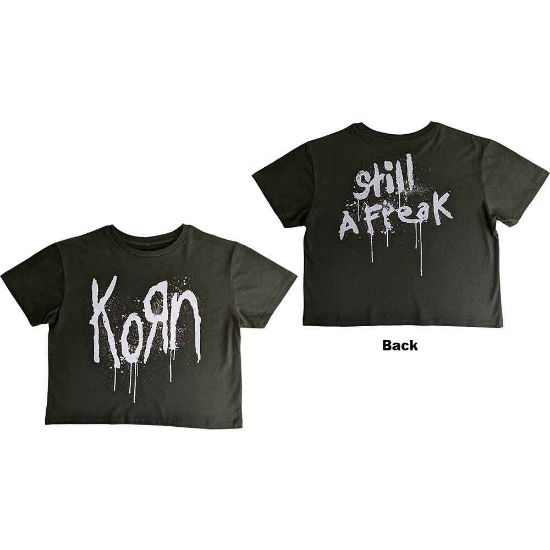 Picture of Korn Ladies Crop Top: Still A Freak Back Print