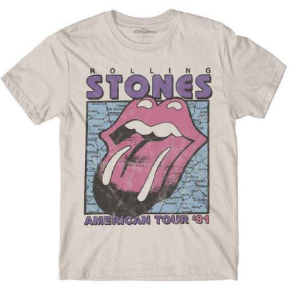 Picture of The Rolling Stones Unisex T-Shirt: American Tour Map