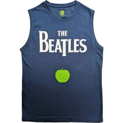 Picture of The Beatles Unisex Tank T-Shirt: Drop T Logo & Apple