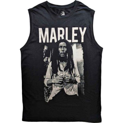 Picture of Bob Marley Unisex Tank T-Shirt: Marley B&W