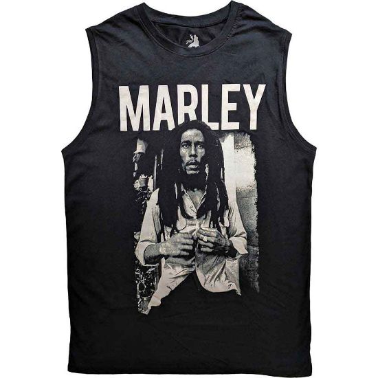 Picture of Bob Marley Unisex Tank T-Shirt: Marley B&W
