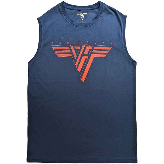 Picture of Van Halen Unisex Tank T-Shirt: Classic Red Logo