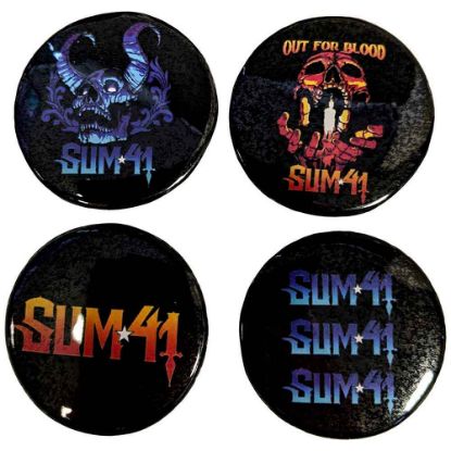 Picture of Sum 41 Pin Badge Pack: Out For Blood (Ex-Tour)