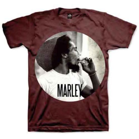 Picture of Bob Marley Unisex T-Shirt: Smokin Circle