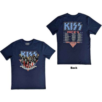 Picture of KISS Unisex T-Shirt: Americana Back Print