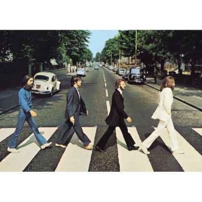 Picture of The Beatles Postcard: Abbey Road Crossing Full Bleed Image (Standard)