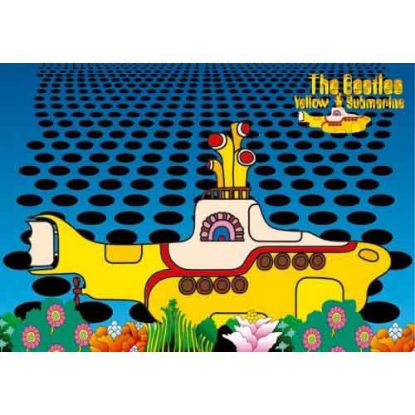 Picture of The Beatles Postcard: Yellow Submarine Sea Of Holes (Standard)