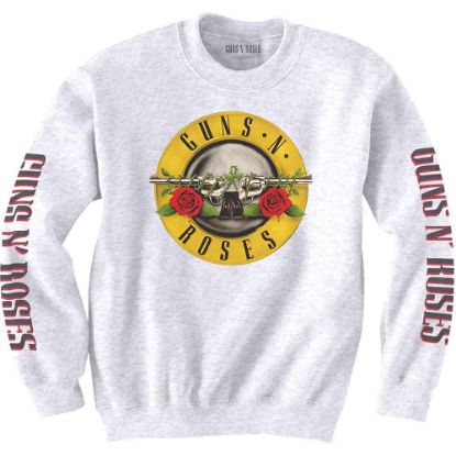 Picture of Guns N' Roses Unisex Sweatshirt: Classic Text & Logos (Sleeve Print)