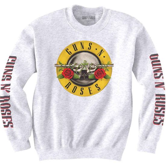 Picture of Guns N' Roses Unisex Sweatshirt: Classic Text & Logos (Sleeve Print) (Medium)