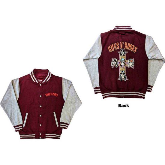 Picture of Guns N' Roses Unisex Varsity Jacket: Appetite For Destruction (Back Print)