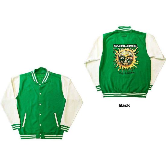 Picture of Sublime Unisex Varsity Jacket: 40oz To Freedom (Back Print) (Medium)