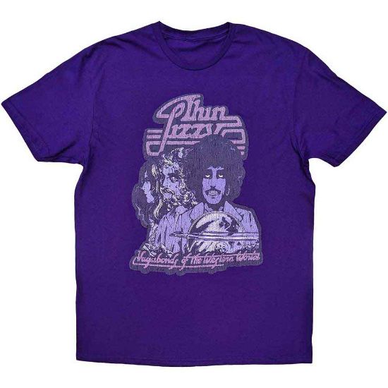 Picture of Thin Lizzy Unisex T-Shirt: Vagabonds of the Western World Mono Distressed  