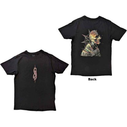Picture of Slipknot Unisex T-Shirt: Skeleton & Pentagram Back Print