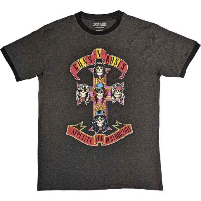 Picture of Guns N' Roses Unisex Ringer T-Shirt: Appetite for Destruction