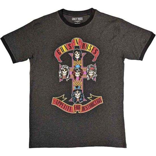 Picture of Guns N' Roses Unisex Ringer T-Shirt: Appetite for Destruction